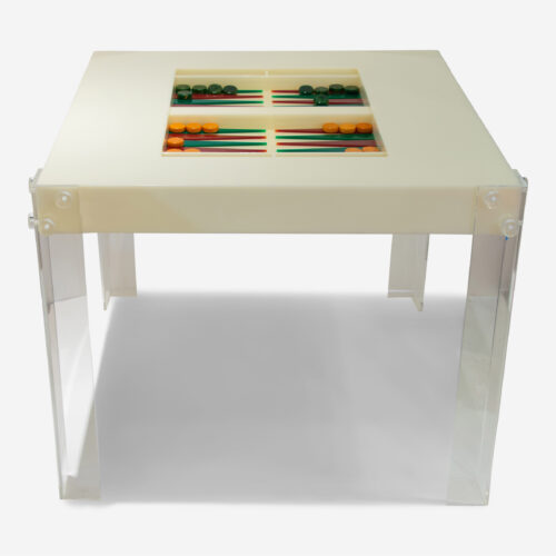 Lucite Backgammon Table